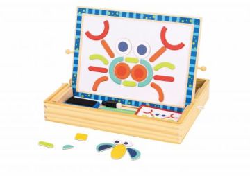 Двустранна магнитна дъска пъзел Tooky Toy TF849