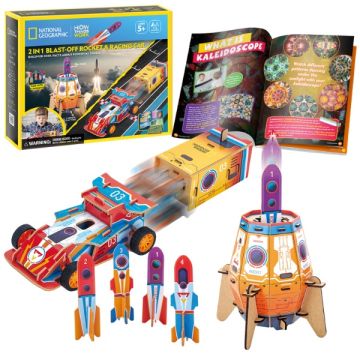Пъзел 3D National Geographic Rocket & Racing Car CubicFun DS1099h 
