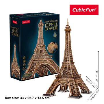 Пъзел 3D Eiffel Tower 314ч. CubicFun MC284h