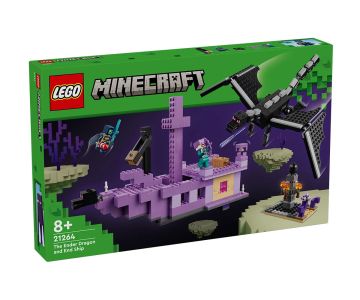 Конструктор LEGO Minecraft 21264 Драконът Ендър и корабът на Края