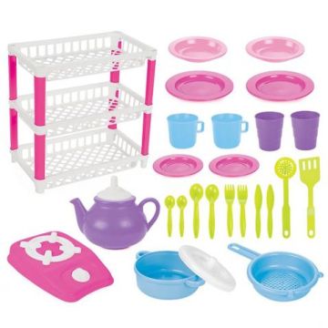 Детски кухненски прибори в сушилники с котлон Pilsan 03337 