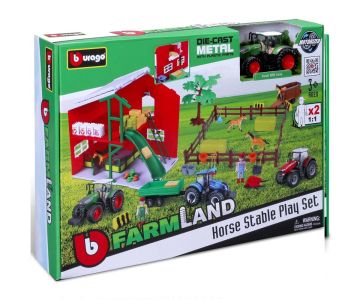 Комплект ферма с трактор и коне Fendt 1050 Vario Bburago