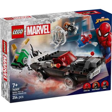 Конструктор LEGO Marvel Спайдърмен срещу Венъм с мощна кола 76309