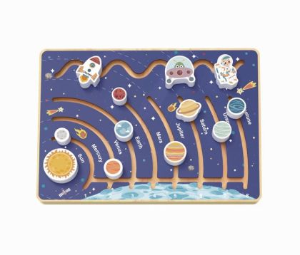 Дървен лабиринт Космос Tooky Toy TJ503N