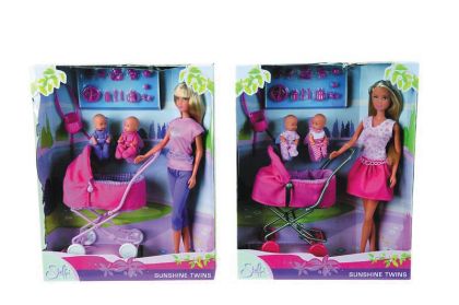 Кукла с бебета близнаци на разходка Steffi Love 105738060