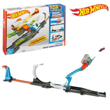 Писта за сглобяване ракетен изстрел Track Builder Hot Wheels - FLK60
