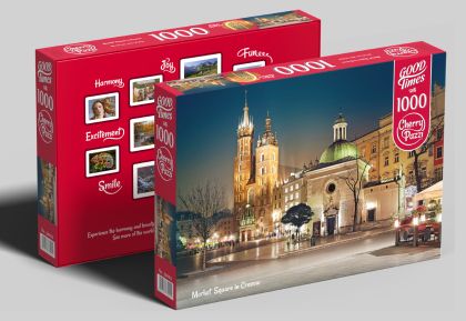 Пъзел Пазарен площад в Краков 1000 части CherryPazzI 30004