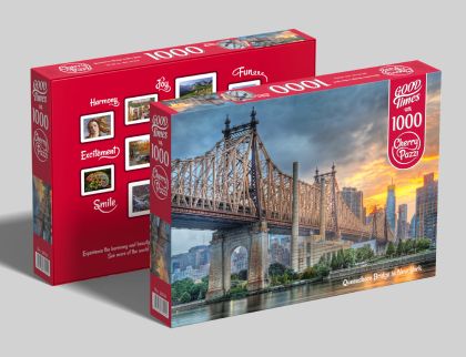 Пъзел Мостът Куинсборо в Ню Йорк 1000 части Cherry Pazzi 30141