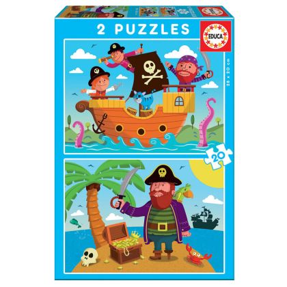 Детски пъзел Пирати 2в1 Educa 17149
