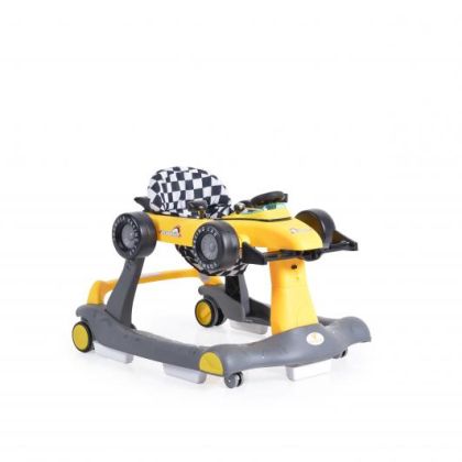 Музикална бебешка проходилка Cangaroo DAYTONNA 2В1 жълта