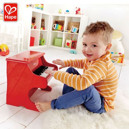 Детско дървено пиано Червено Hape H0318