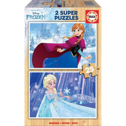 Пъзел Frozen 2 x 25 части - Елза и Анна EDUCA 16801