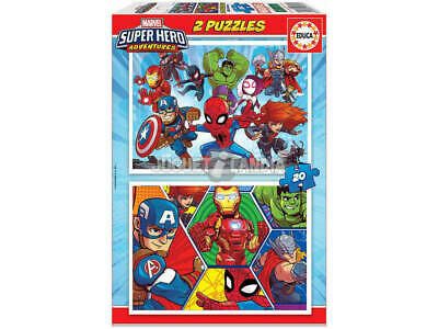 Детски пъзел Приключенията на супергероите 2х20ч. EDUCA 18648