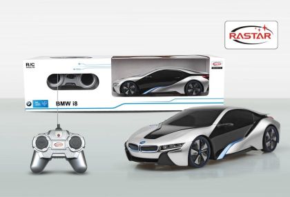 Кола с дистанционно управление BMW I8 1:24 Rastar 48400