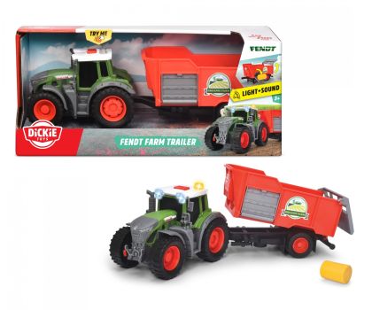 Трактор с ремърке Fendt Farm Trailer Dickie Toys - 203734001