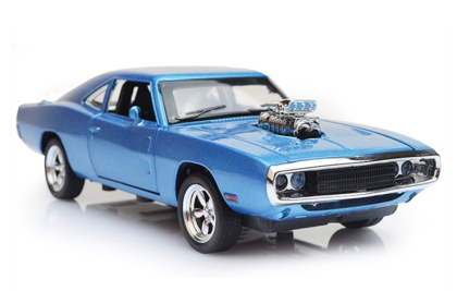 Метална кола 1970 Dodge Chargers Fast & Furious 1:32 BLUE
