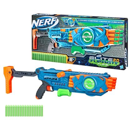Нърф NERF ELITE 2.0 Бластер FLIP 16 с 16 стрелички F2551
