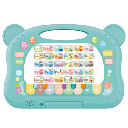 Образователен таблет и дъска за рисуване 2 в 1 зелен Малки Гении 2203K0136-G