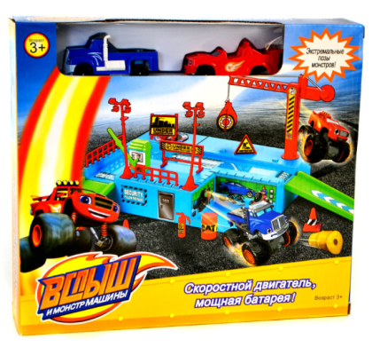 Писта гараж с колички Пламъчко и машините Blaze 7788-39