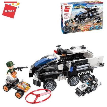Конструктор Полицейски спасителен автомобил QMAN Q11014