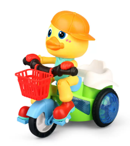 Музикално пате каскадьор с триколка