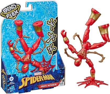 Огъваща се фигура Hasbro Marvel Spiderman Iron Spider - E8972