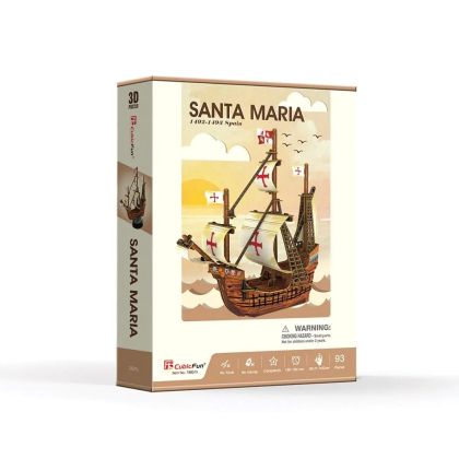 3D Пъзел КОРАБ SANTA MARIA CubicFun, T4031h