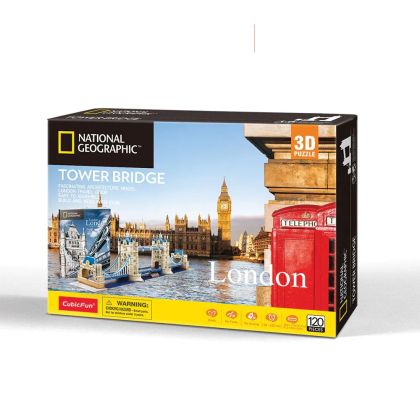 3D Пъзел TOWER BRIDGE NATIONAL GEOGRAPHIC CubicFun DS0978h