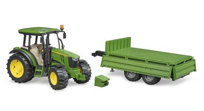 Трактор John Deere 5115 M със самосвално ремарке BRUDER 02108