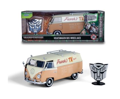 Метален автомобил VW Bus (T7) Wheeljack - Volkswagen Bulli от Transformers 7 1:24 Jada Toys 253115013
