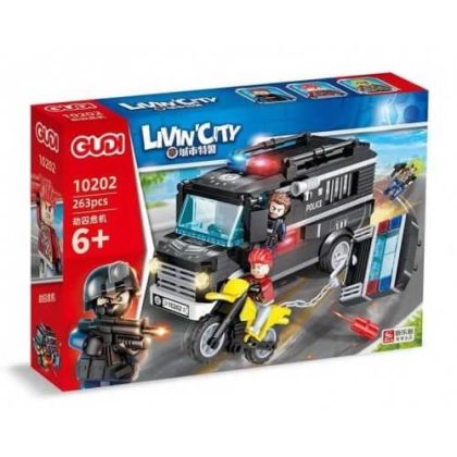 Конструктор City Важна полицейска мисия Gudi 10202  