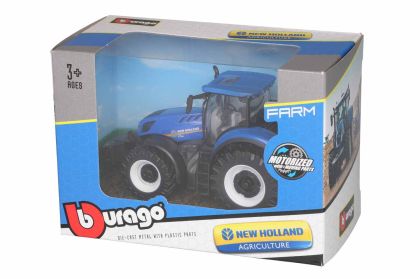 Трактор New Holland син Burago 1:43