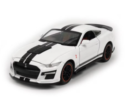 Метален автомобил Ford Mustang Shelby GT500 1:32 бял