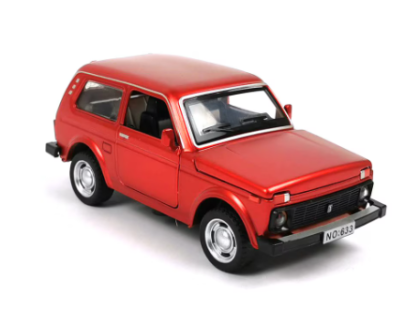Метална кола Lada Niva 1:32 червена