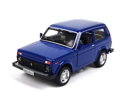 Метална кола Lada Niva 1:32 син