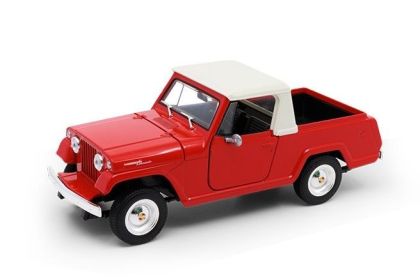 Метален джип Jeep Jeepster Commando Pickup 1967 Welly 1:24
