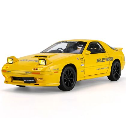 Метален автомобил Mazda RX7 със звук и светлини 1/24