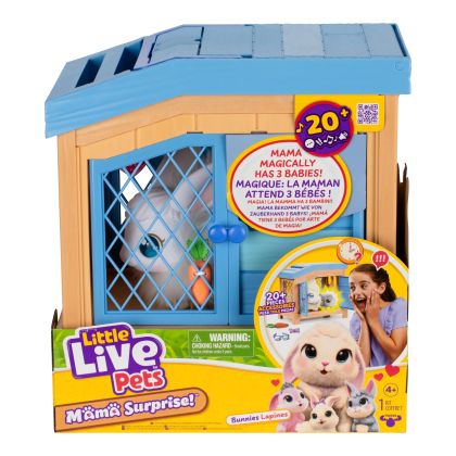 MOOSE Little Live Pets Зайче с 3 Изненади Mama Surprise 26593