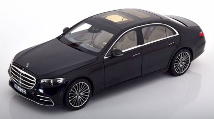 Метална кола Mercedes S-Class AMG Line 2021 Black Metallic Norev 1:18 - 183802