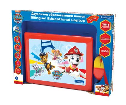 Образователен двуезичен лаптоп Paw Patrol Lexibook на български език