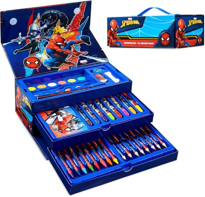 Комплект за рисуване в триетажно куфарче Spider-Men 668277