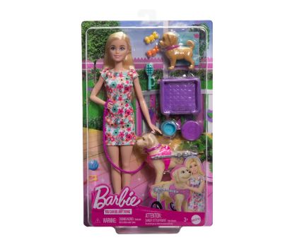 Кукла Barbie На разходка с кученце Mattel HTK37 Барби 