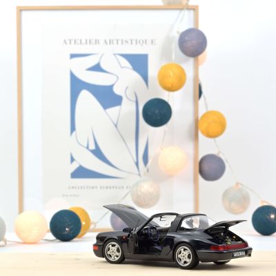 Метална кола Porsche 911 Carrera 4 Targa 1991 Norev 1:18 - 187340