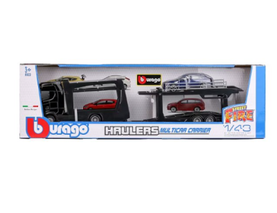 Метален камион автовоз Scania S730 с Lamborghini Urus Bburago 1/43 