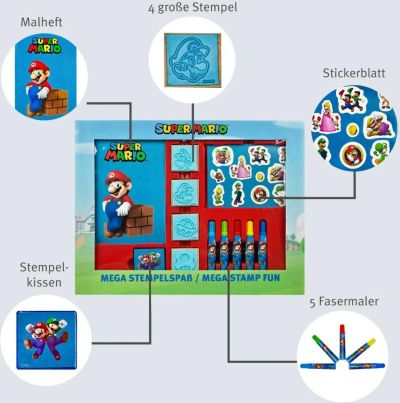 Мега печати за игра SUPER MARIO 