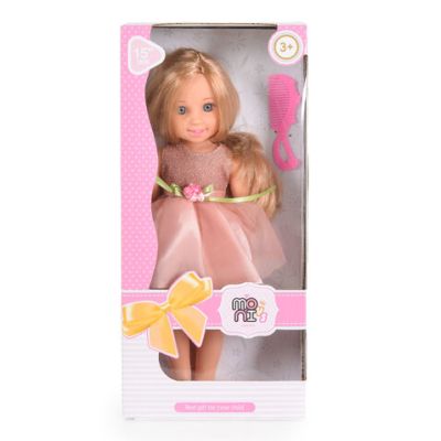 Кукла с рокля Fairy Doll пудра 1502-1