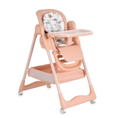 Детски стол за хранене с подарък Surprise розов