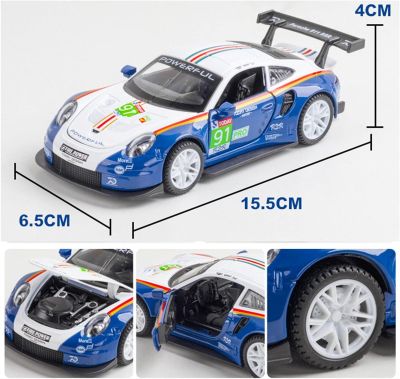 Метална кола Porsche 911 GT3 RS 1/32 бял