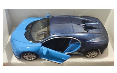Метален автомобил Bugatti Chiron 1:34 син 