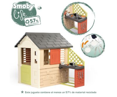 Градинска къща с кухня Smoby Life Kitchen 7600810739